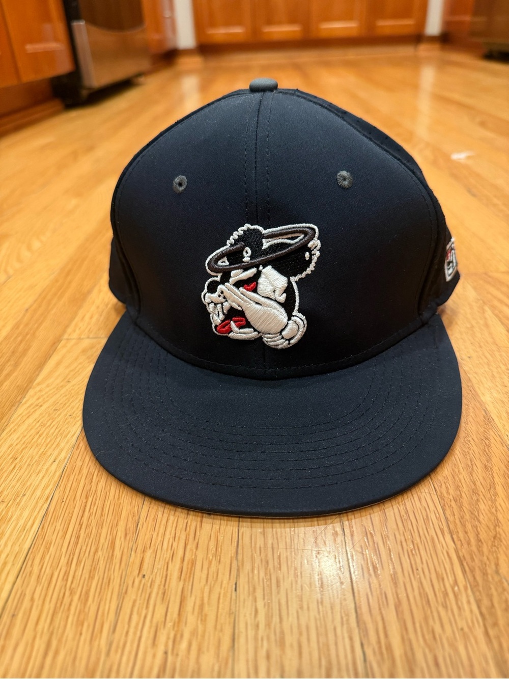 Crooks Haven Saints The Game Black Fitted Baseball Cap w/ White & Red Character